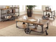 1PerfectChoice 3 Pieces Brown Coffee Table Set