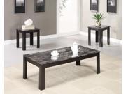 1PerfectChoice 3 Pieces Marble Looking Top Coffee Table Set