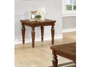 1PerfectChoice Traditional Rustic Brown Wood End Table