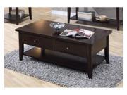 1PerfectChoice Cappuccino Whitehall Coffee Table With Shelf Drawer