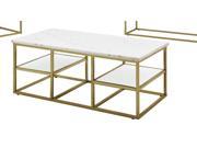 1PerfectChoice Isabelle Marble Top Coffee Table