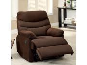 1PerfectChoice Comfort Plush Cushion Recliner Lounger Chair Seat Brown Flannelette