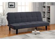 1PerfectChoice Denny Sofa Bed Futon Tufted Seating Adjustable Sleeper Plush Linen like Fabric Gray