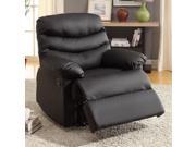 1PerfectChoice Comfort Plush Cushion Recliner Lounger Chair Black Bonded Leather Match