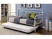 1PerfectChoice Claremont Powder Coated Platform Daybed Bed Metal Vintage Whit