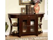 1PerfectChoiceell Hallway Console Sofa Table Cabinet Drawer Open Shelves Wood Dark Cherry