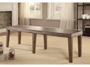 1PerfectChoice Colettte Country Rustic Oak Dining Bench Split Wood Textured Natural Appearance