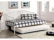 1PerfectChoice Hamden Transitional Sturdy Metal Daybed Day Bedal White