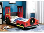 1PerfectChoice Youth Lovely Nice Gift Kids Boys Children Train Style Twin Bed Study Metal Frame