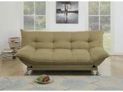 1PerfectChoice Plush Comfort Pillow Style Adjustable Sofa Bed Sleeper Flip Up Arm Willow Green