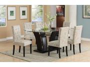 1PerfectChoice Set of 2 Dining Side Chair Upholstery French Script Micro Suede Print High Back