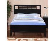 1PerfectChoice Simple Youth Kid Bedroom Twin Platform Bed Headboard Solid Wood in Black