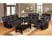 1PerfectChoice Modern Rocker Recliner and Motion Sofa Couch Loveseat Chair Black Bonded Leather