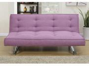 1PerfectChoice Living Room Adjustable Sofa Bed Futon Sleeper Couch Comfort Purple Polyfiber