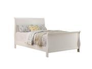 1PerfectChoice Kids Youth Bedroom Twin Bed Curved Headboard Footboard Solid Wood in White
