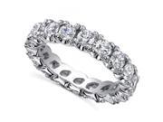 2.50 ct Ladies Round Cut Diamond Eternity Wedding Band Ring in 14 kt White Gold