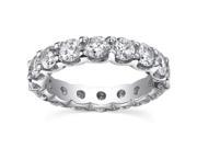 4.00 ct Ladies Round Cut Diamond Eternity Wedding Band Ring in Platinum