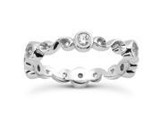 0.30 ct Ladies Round Cut Diamond Eternity Wedding Band Ring in Platinum