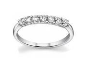 0.50 ct Ladies Round Cut Diamond Wedding Band Ring in 14 kt White Gold
