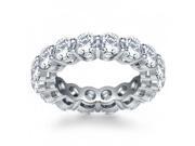 5.00 ct Ladies Round Cut Diamond Eternity Wedding Band in 14 kt White Gold