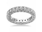 1.50 ct Round Cut Diamond Eternity Wedding Band Ring in 14 kt White Gold