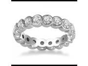 2.00 ct Round Cut Diamond Eternity Wedding Band Ring in 18 kt White Gold