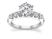 1.25 ct Ladies Round Cut Diamond Engagement Ring in 18 kt White Gold