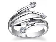 0.75 ct Ladies Round Cut Diamond Anniversary Ringin Platinum