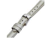 MICHELE 16mm Silver Patent Leather Strap