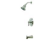 Charlestown Single Handle Tub and Shower Faucet Brushed Nickel