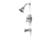Charlestown Single Handle Tub and Shower Faucet Chrome
