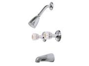 Concord Two Handle Tub and Shower Faucet Chrome