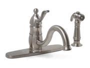 Sonoma Single Handle Kitchen Faucet with Spray Brushed Nickel