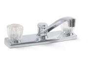 Concord Lead Free 2 Acrylic Handle Kitchen Faucet Chrome