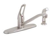 Bayview Single Handle Loop with Spray Kitchen Faucet Brushed Nickel