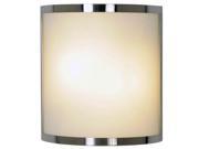 Two Light Frost Glass 10 feet Wall Sconce 617604 Brushed Nickel