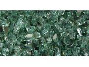 10 LB Emerald Reflective Colored Glass For Burners Gas Firepits