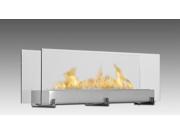 Vision III 2 Sided Built in Fireplace Stainless Steel