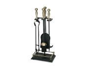 5 Piece Sonoma Stove Tool Set Black with Antique Brass Handles