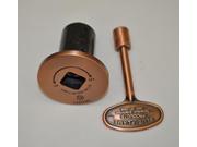 HPC 0.5 Inch Antique Copper Straight Decorative Key Valve Kit
