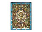 Beguiled in Blue Tiffany Style Stained Glass Window