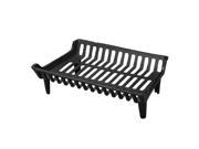 24 Cast Iron Fireplace Grate with 4 Legs
