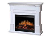 Essex White Mantel with 30 Self Trimming Electric Firebox