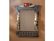 Wadjet Egyptian Wall Mirror with Cobra Sconces