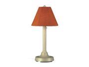 San Juan 30 Bisque Outdoor Table Lamp with Chili Linen Shade