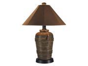 Canyon Outdoor Table Lamp with Nutmeg Sunbrella Shade