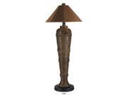 Canyon Outdoor Floor Lamp with Nutmeg Sunbrella Shade