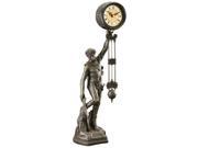 Be Crowned with Victory Pendulum Clock Sculptural
