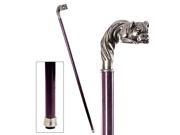 Bulldog Pewter Walking Stick