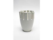 Noya White Hand Crafted Ceramic Vase 4 inch